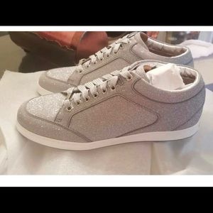 Jimmy Choo Miami Glitter Sneakers